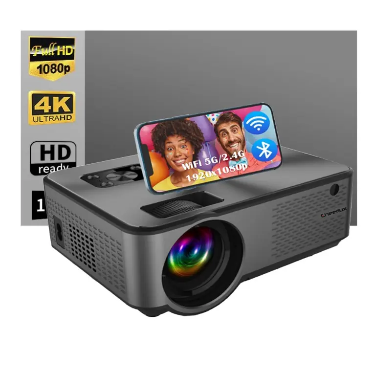 Wireless Mini Wifi Full HD 1920x1080p Beamer Smartphone Mobile BT Projectors Portable Proyector Screen Included