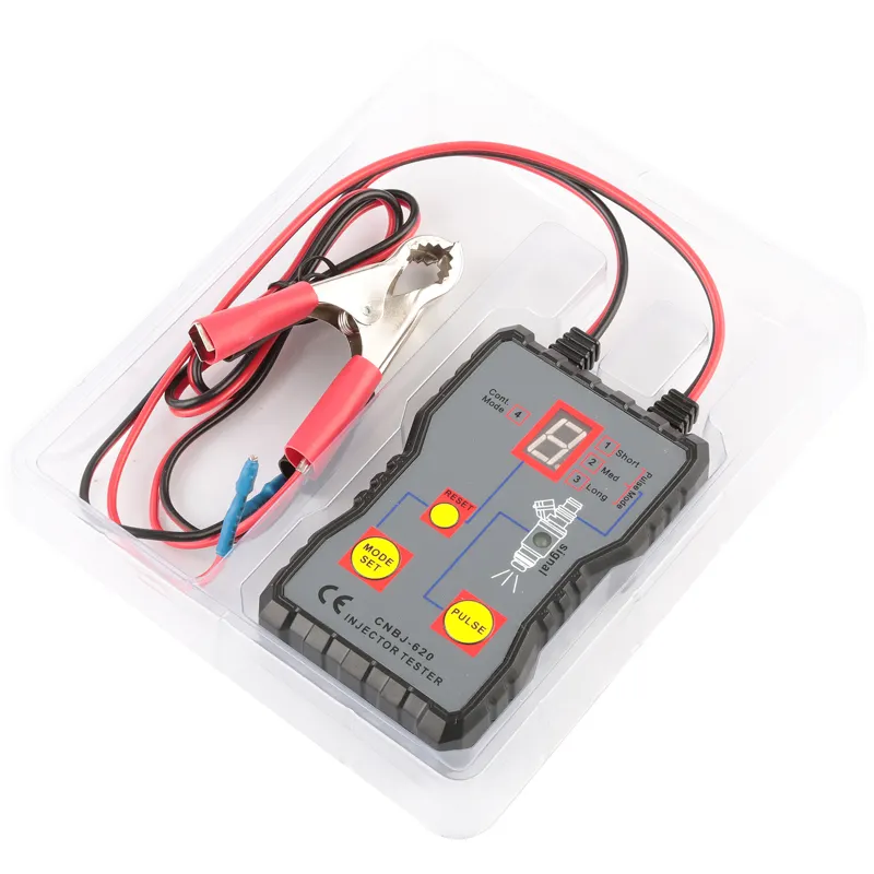 CNBJ 620 Kỹ Thuật Số Ô Tô Phun Áp Suất Nhiên Liệu Bơm Phun Tester 12V Xe Xe Công Cụ Chẩn Đoán 4 Chế Độ