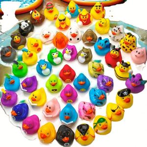 Christmas Gift Baby <b>Bath</b> Toys Yellow Plastic Squeeze Duck with Squeaky Feature for Kids in Pool - Product Image 4