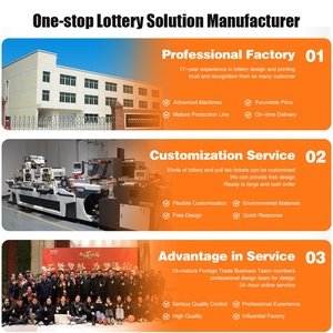 Design Online Pull Tab Tickets Hot Selling Pull <b>Card</b> Art Paper Digital Printing Variable Data 3 Window Print - Product Image 6