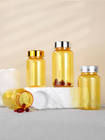 Conteneur de pilules personnalisé, flacon vide, pots en plastique PET pour les vitamines