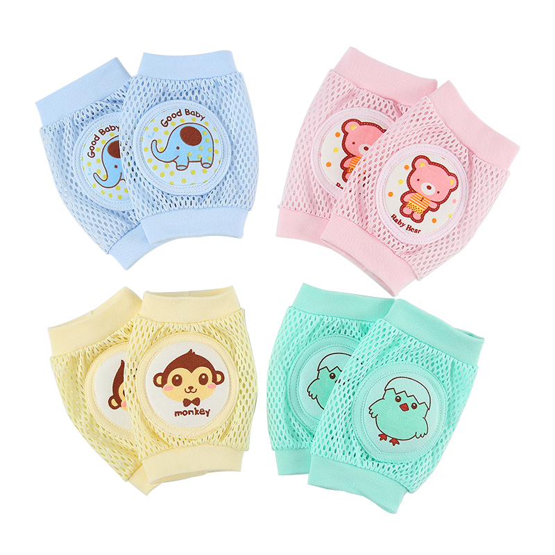 Воздухопроницаемая большая губка, От 0 до 3 лет, для малышей, для ходьбы, высокое качество, противоскользящие, унисекс, для ползания, Детские наколенники