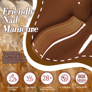 BORN PRETTY HEMA Free Fall Gel Polish Couleur Haute Pigment <span class=keywords><strong>Halloween</strong></span> Ongles Corail <span class=keywords><strong>Orange</strong></span> Nude Brun Manucure Vernis Gel Nail Art - Product Image 5