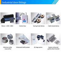 Puerta Elevadora Automática de Acero Industrial Moderna Personalizada, Resistente al Viento y al Sonido, con Ventanas, para Almacenes