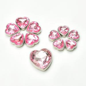 14mm <span class=keywords><strong>16mm</strong></span> 18mm 27mm 아크릴 크리스탈 플랫 백 버튼 하트 모양 모조 다이아몬드 의류 신발 가방 장식용 돌에 바느질 - Product Image 6