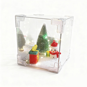High Innovation Christmas Night Light Cube DIY Kit With Santa Snowman Battery Powered Decor For Kids And Gifts - Product Image 3