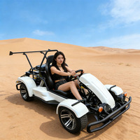 Buggy tout-terrain 200CC à essence avec moteur 4 temps, transmission par arbre et frein à disque, kart à pédales pour adulte