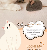 Jouet pour chat en peluche avec simulation manuelle, induction sonore intelligente et fonction d'appel, doté de caractéristiques interactives