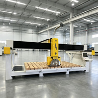Scie à pont 5+2 axes pour granit et marbre, avec caméra HD, télécommande, moteur, découpeuse de pierre CNC, engrenage moteur, machine personnalisable