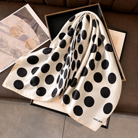 Écharpe carrée en soie de mûrier 100% de haute qualité, motif géométrique personnalisé, 45 cm |   Châle décontracté de luxe en jacquard OEM ODM en gros