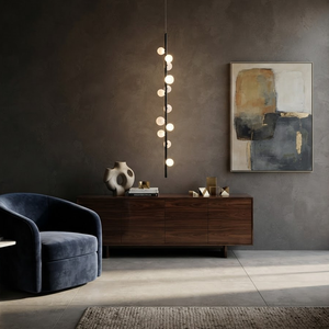Luminaire d'hôtel résidentiel de forme allongée avec télécommande, construction en acrylique et acier, garantie de 3 à 5 ans - Product Image 3