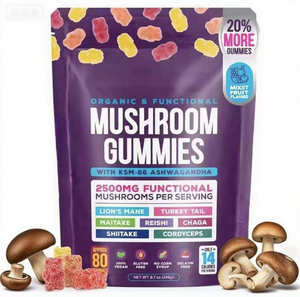 Permen Kunyah Jamur Lion's Mane OEM dengan Reishi Cordyceps Organik, Penguat Pertahanan Kekebalan Tubuh untuk Dewasa, Meningkatkan Fungsi Kognitif - Product Image 1