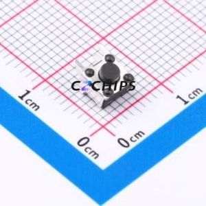 TP12812638 Tactile Switch Through hole Component (THT) Switch Single Pole Single Throw Round Button 2.6N Through Hole - Product Image 1