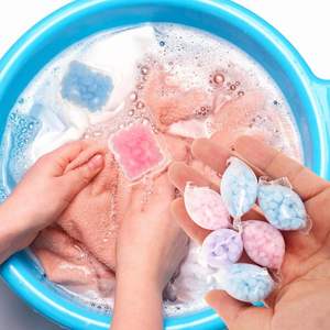 Potenciador de fragancia Floral refrescante de larga duración, suavizante de tela con aroma para ropa, lavado, aroma limpio, cápsulas de detergente para ropa - Product Image 1