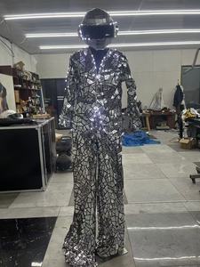 Traje de Espejo Flamenco con Robot, Zancos, Luces LED RGB, Casco y Espejos de Cuerpo Completo para Espectáculos, Discotecas y Desfiles - Product Image 3
