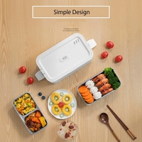 Boîte à lunch électrique chauffante mini 1 litre à prix d'usine, revêtement antiadhésif, portable pour le bureau, l'extérieur, la maison, utilisation facile, cuisine