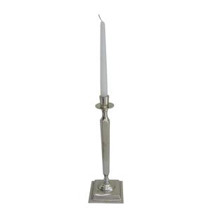 Bougeoir de luxe en métal argenté et aluminium Décoration de maison de Noël unique Lanternes de pot élégantes - Product Image 2