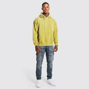 Custom Manufacturer Sweatshirt <b>600gsm</b> Heavyweight Thick Distressed Cropped Zip up Acid Wash Zip up <b>Hoodies</b> Men - Product Image 1
