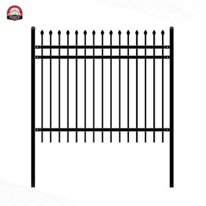 Panneaux de clôture en fer forgé de jardin de clôture en acier noir de conceptions de haute qualité - Product Image 4