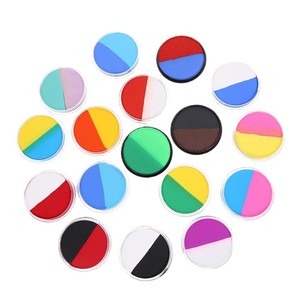 Pigmento per Body Painting Bicolore 30g, Solubile in Acqua, per Trucco Viso e Scenico per Bambini, con Confezione in Scatola Colorata - Product Image 1