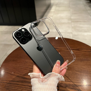 PC transparente para iPhone 15 funda de teléfono Cobertura completa a prueba de golpes 12 Pro Max 14 Plus 11 13 <span class=keywords><strong>mini</strong></span> 12 funda rígida ultrafina - Product Image 2