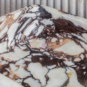 Évier <span class=keywords><strong>en</strong></span> <span class=keywords><strong>pierre</strong></span> Calacatta Viola artisanal avec bouchon de vidange pour une décoration de salle de bain luxueuse et moderne - Product Image 6