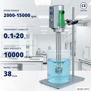 Homogeneizador Digital <span class=keywords><strong>de</strong></span> Alto Cizallamiento AE10 con Control <span class=keywords><strong>de</strong></span> Precisión, Pantalla LED y Función <span class=keywords><strong>de</strong></span> Temporización para <span class=keywords><strong>Laboratorio</strong></span>, Dispersor, Emulsionador, Cosméticos y Alimentos - Product Image 1