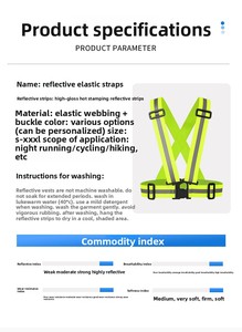 Ansi Class 3เสื้อกั๊กสะท้อนแสงปรับได้กันน้ำออกแบบโลโก้ได้ตามต้องการสำหรับวิ่งขี่จักรยานกลางคืนเดิน - Product Image 5
