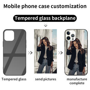 Funda de Vidrio Templado con Impresión UV Personalizada, Funda de Teléfono con Sublimación para iPhone 15 14 13 12 <span class=keywords><strong>11</strong></span> Pro Max Samsung/<span class=keywords><strong>Xiaomi</strong></span> - Product Image 3