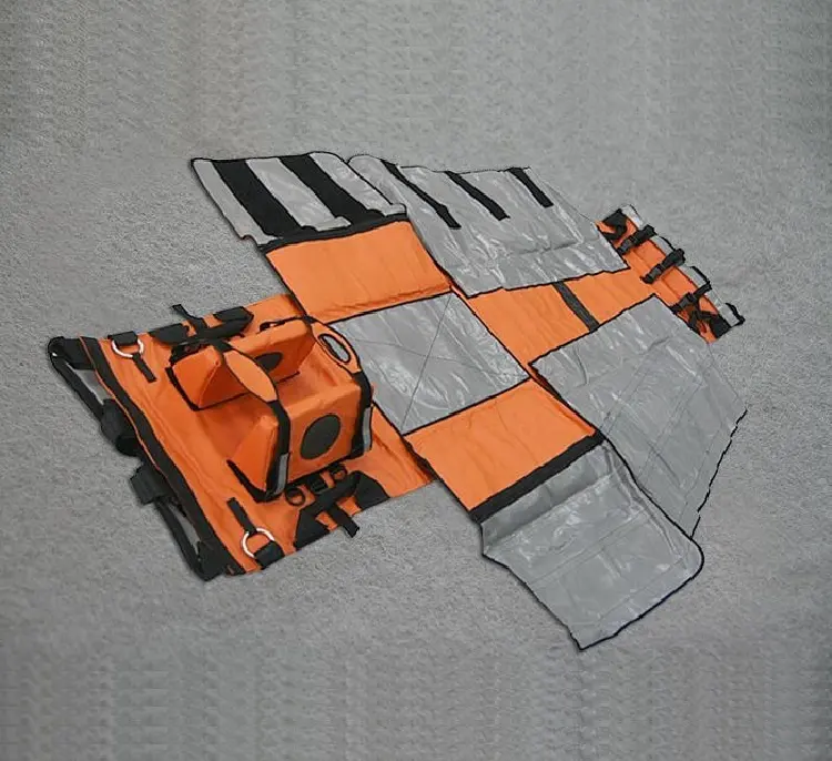 Helicopter rescue sleeves soft portable emergency stretcher folded rolled medical