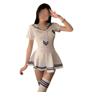Lingerie érotique uniforme d'étudiant tentation sensuelle féminine costume érotique vêtements de scène purs et charmants costume de marin - Product Image 5