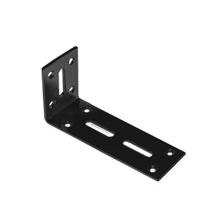 Resonance Stainless Steel L-Shaped Corner <b>Bracket</b> <b>Black</b> Adjustable <b>Shelf</b> Support Hardware Accessory - Product Image 1