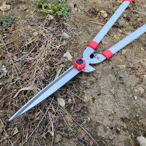 กรรไกรตัดแต่งกิ่งไม้ 45-60 ซม. สแตนเลส หัวตรง สำหรับตัดหญ้า สีแดง ขัดเงาอย่างดี ผลิตในจีน - Product Image 3