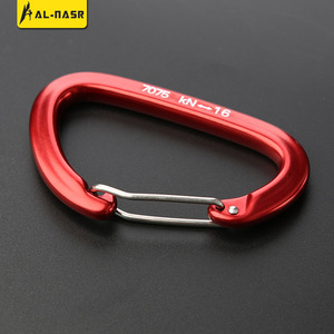 Aluminum Alloy Carabiner D Shape 4.85x8cm Quick Release Multi Functional Outdoor Hook Keychain Tool Hook Colorful - Product Image 3