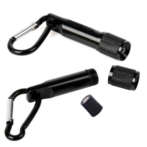 Mini lampe torche LED en aluminium métallique étanche avec logo personnalisé, porte-clés mousqueton, <span class=keywords><strong>pas</strong></span> <span class=keywords><strong>cher</strong></span> - Product Image 1