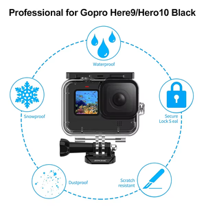 Boîtier de plongée protecteur HONGDAK pour <span class=keywords><strong>GoPro</strong></span> <span class=keywords><strong>Hero</strong></span> <span class=keywords><strong>10</strong></span> 11 12, étui étanche pour caméra d'action <span class=keywords><strong>GoPro</strong></span> 12 - Product Image 3