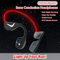 Audífonos DV68 PRO RGB LED con Conducción Ósea, Resistentes al Agua IPX7, 20 Horas de Reproducción, Carga Magnética para Deportes