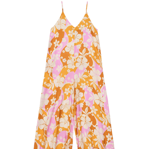 Tute da donna stile Hawaii con cinturino sottile floreale stampato personalizzato 100% Rayon senza maniche <span class=keywords><strong>tuta</strong></span> Aloha per le vacanze - Product Image 4