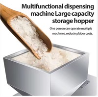 Machine d'emballage pneumatique entièrement automatique pour granulés alimentaires et poudres, conditionnement en fûts, 110V/220V, économie d'énergie, utilisation facile, PLC