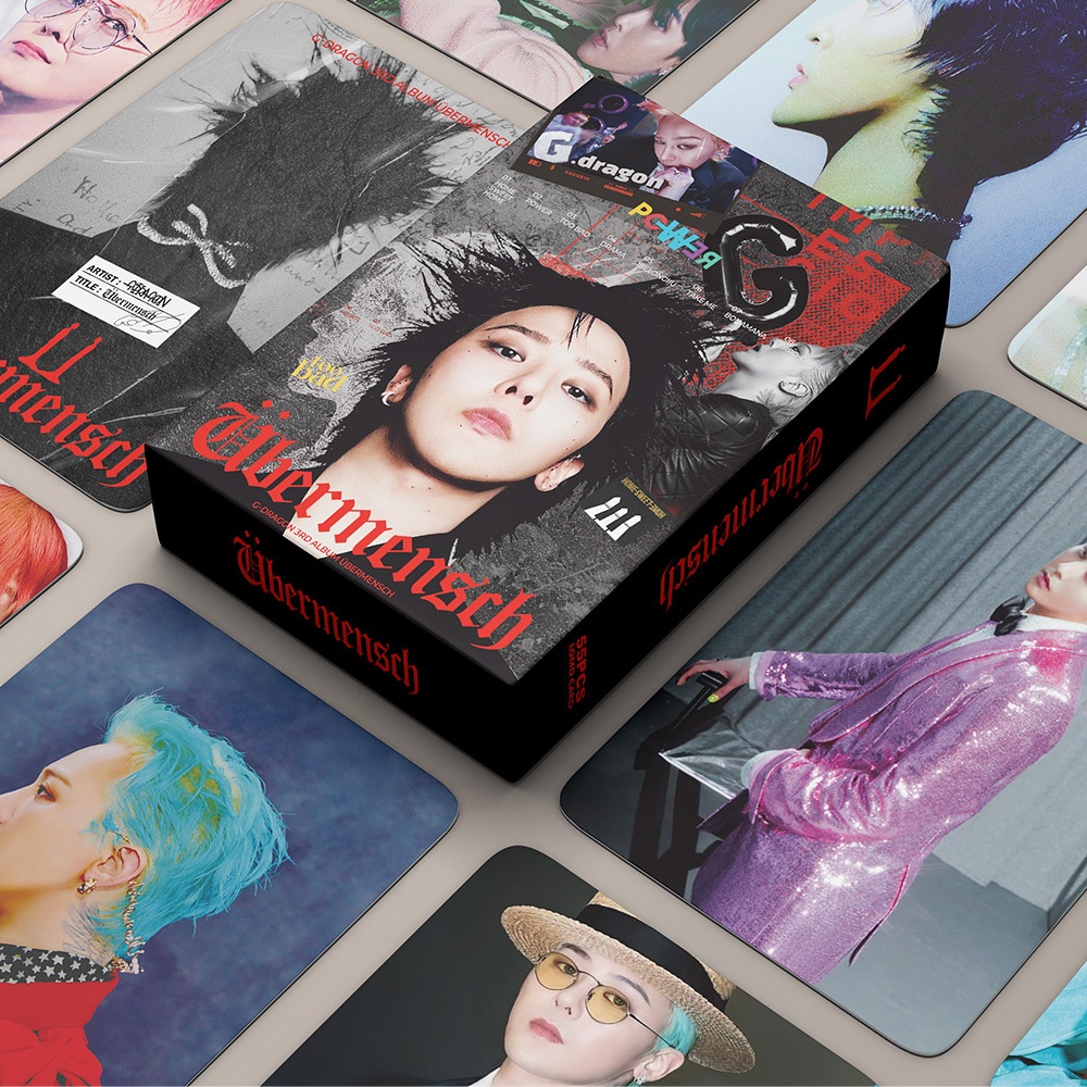 55Pcs/Set KPOP BIGBANG G-Dragon LOMO Card Ubermensch Album