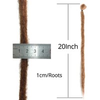Dreadlocks 20 pouces faits à la main Extension de cheveux au crochet Cheveux tressés ombrés Dreads synthétiques Reggae Loc Postiche