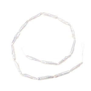 Perles de culture argentées de haute qualité, style baroque, longues, pour collier fait main, fabrication directe du fabricant - Product Image 5