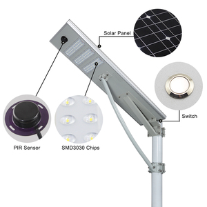 <span class=keywords><strong>Prix</strong></span> de gros compétitif, lampadaire solaire <span class=keywords><strong>LED</strong></span> intelligent tout-en-un pour extérieur, étanche IP65 - Product Image 6