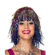 Peluca de fiesta con purpurina de estilo Fest, decoración de cabello colorida para ocasiones especiales - Product Image 1