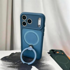 เคสโทรศัพท์มือถือแบบแม่เหล็กกันกระแทก หมุนได้ 360 องศา สำหรับ iPhone พร้อมขาตั้ง รุ่น Coque สำหรับ iPhone 17 16 Pro Max - Product Image 1
