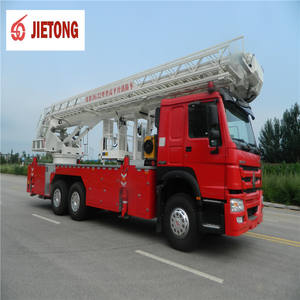 Célèbre lutte contre l'incendie JIETONG marque 32m hauteur de travail Aérien hydraulique nacelle élévatrice à flèche articulée <span class=keywords><strong>camion</strong></span> de <span class=keywords><strong>pompier</strong></span> À Vendre - Product Image 3