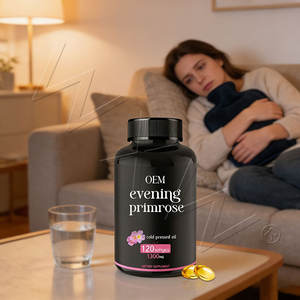Женские здравоохранения масло примулы вечерней в капсулах для PMS поддержка холодного отжима масла примулы вечерней капсулы в форме капсул соответствие стандартам GMP с GLA - Product Image 1