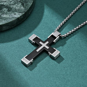 Européen et américain transfrontalier nouveau cinq pièces combinaison croix collier Punk personnalisé pendentif accessoires pour - Product Image 1