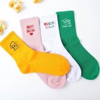 Chaussettes de compression Pilates personnalisées avec logo, antidérapantes, pour yoga et trampoline, chaussettes de yoga à volants pour femmes