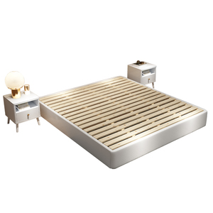 <span class=keywords><strong>Cadre</strong></span> <span class=keywords><strong>de</strong></span> <span class=keywords><strong>lit</strong></span> simple ou double en bois massif Tatami, style moderne simple, pour utilisation en maison d'hôtes ou en hôtel - Product Image 5